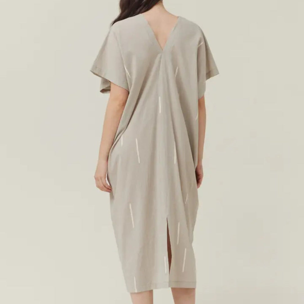 Printed Cotton Caftan Dress
