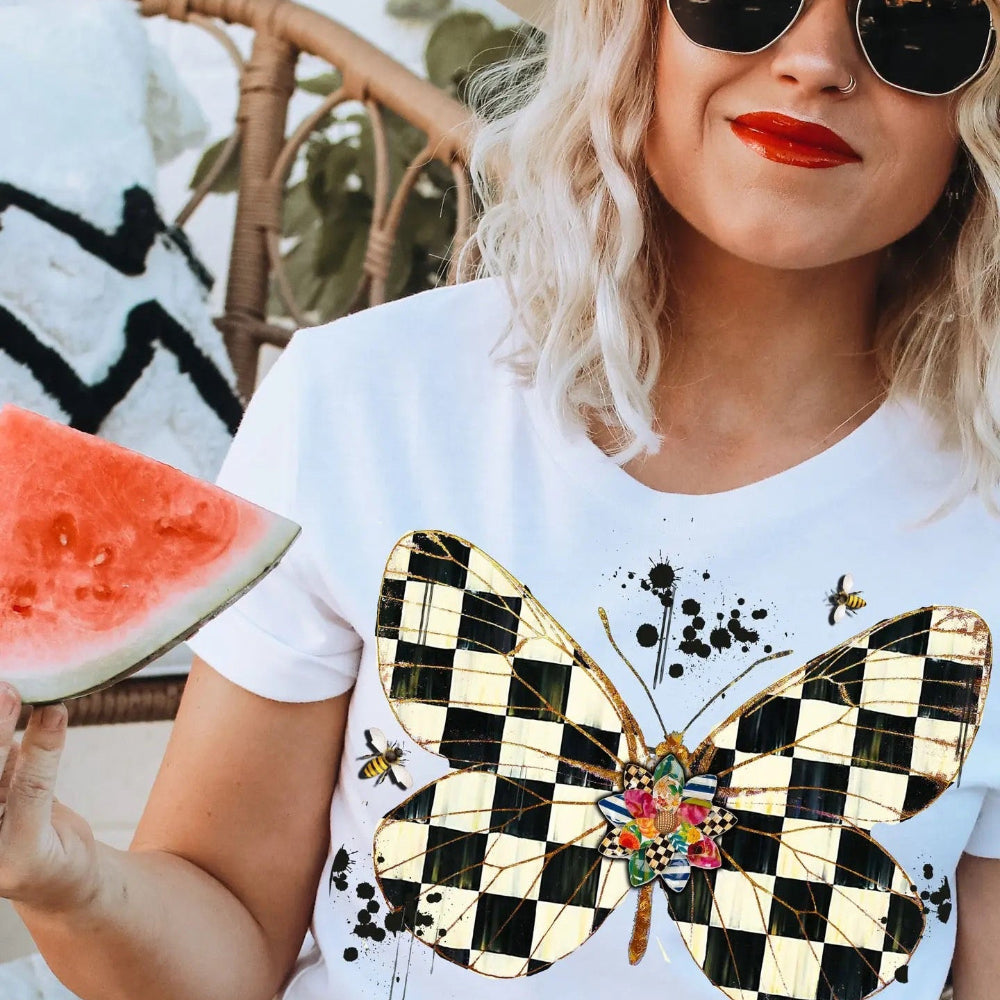 Checker Fly Tee