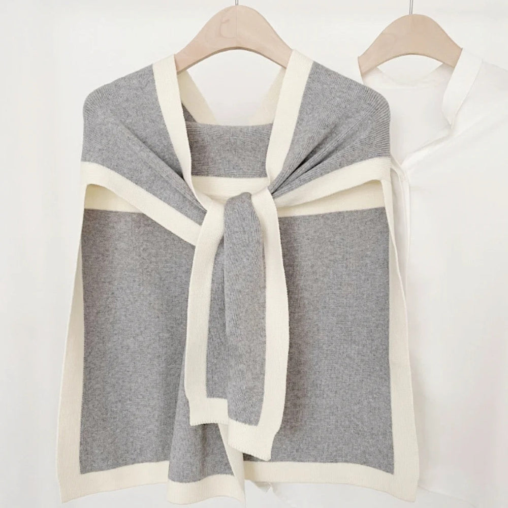 Open Front Tie Shawl
