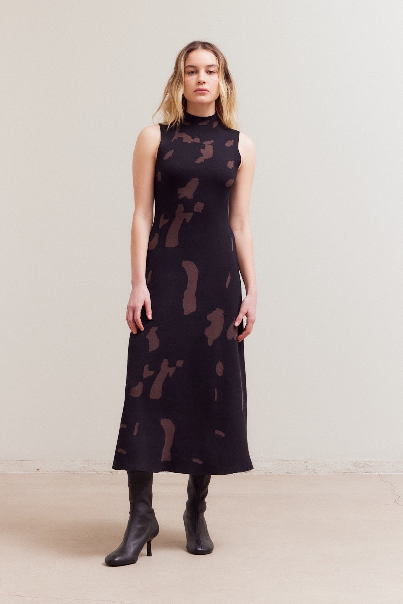 Fitted Knit Maxi Dress