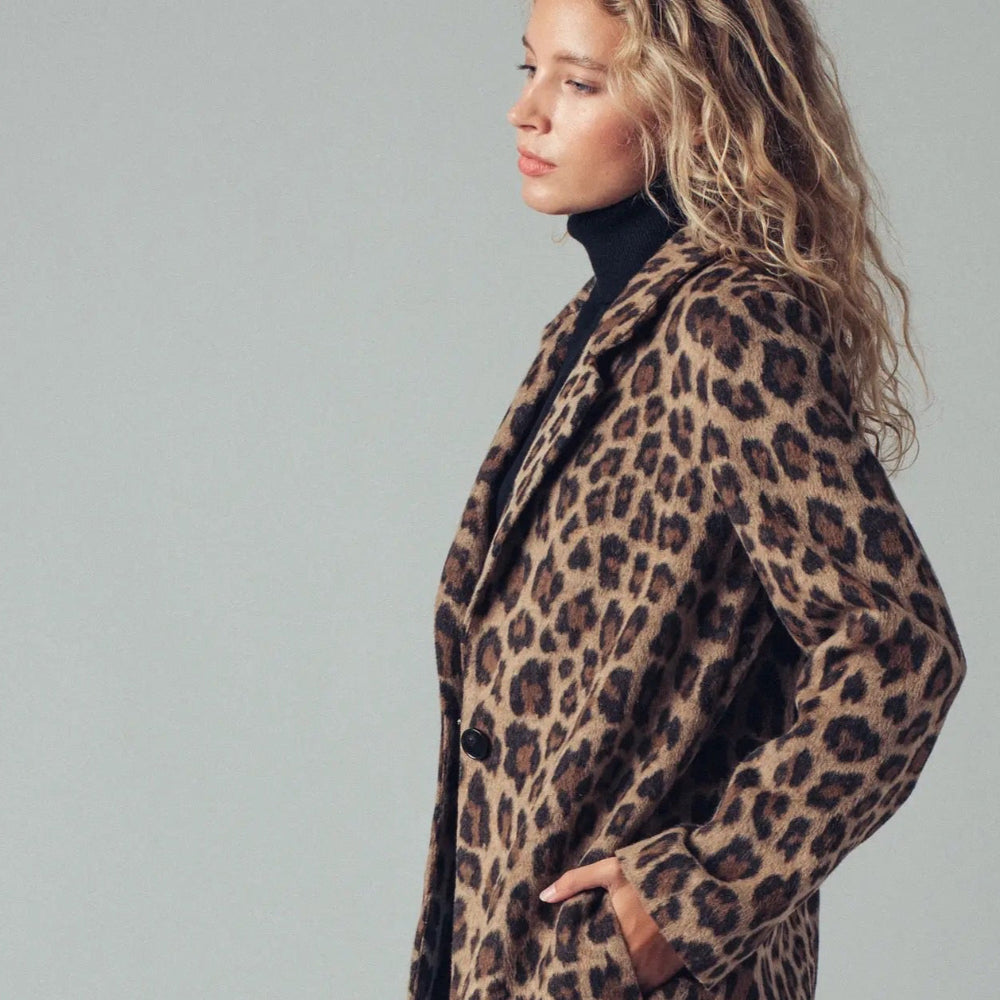 Leopard Oversized Statement Coat