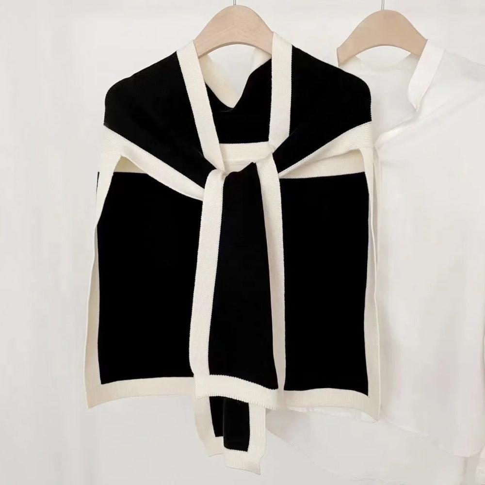 Open Front Tie Shawl