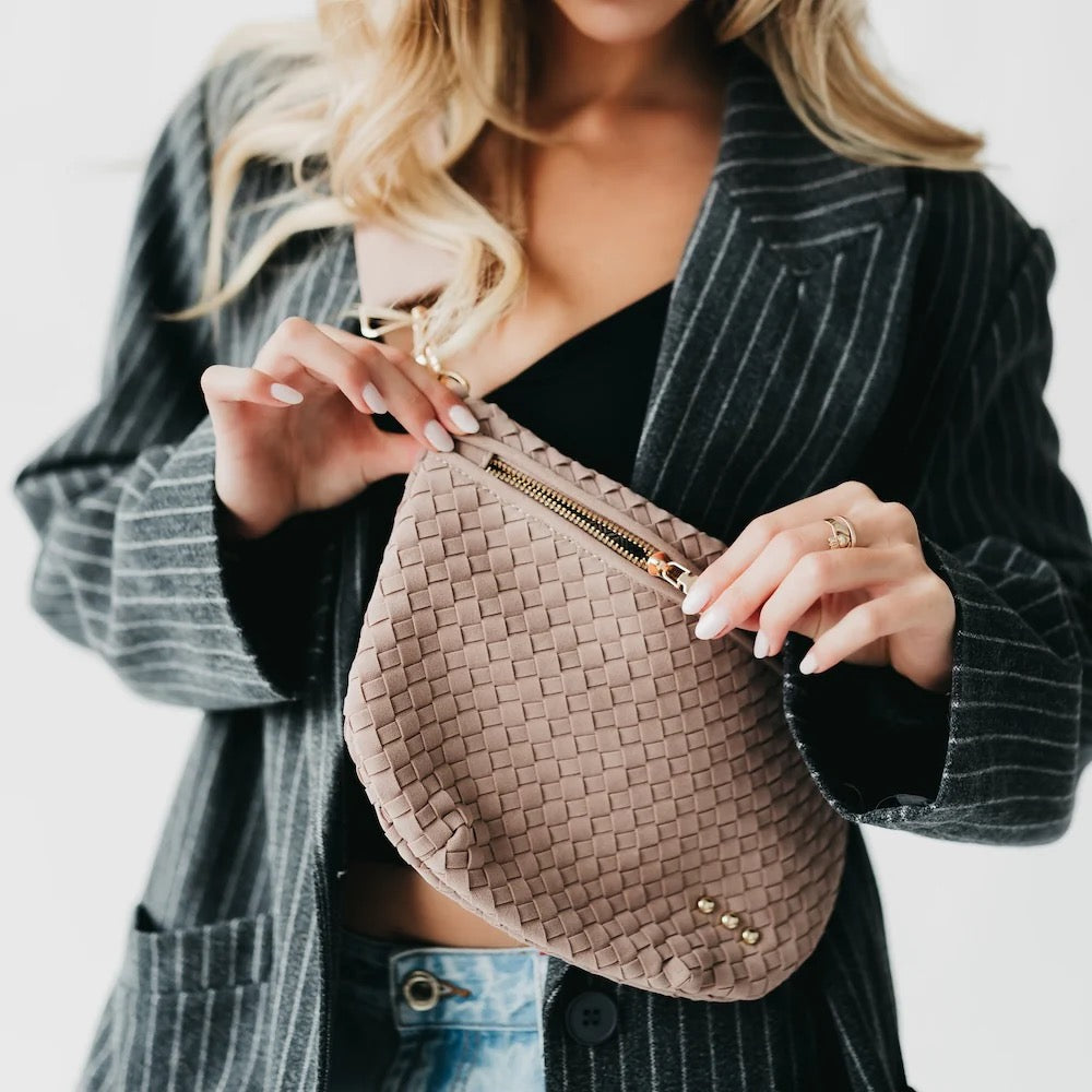 Suede Westlyn Woven Bum Bag - Assorted Colors