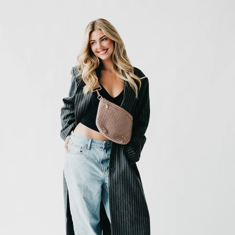 Suede Westlyn Woven Bum Bag - Assorted Colors