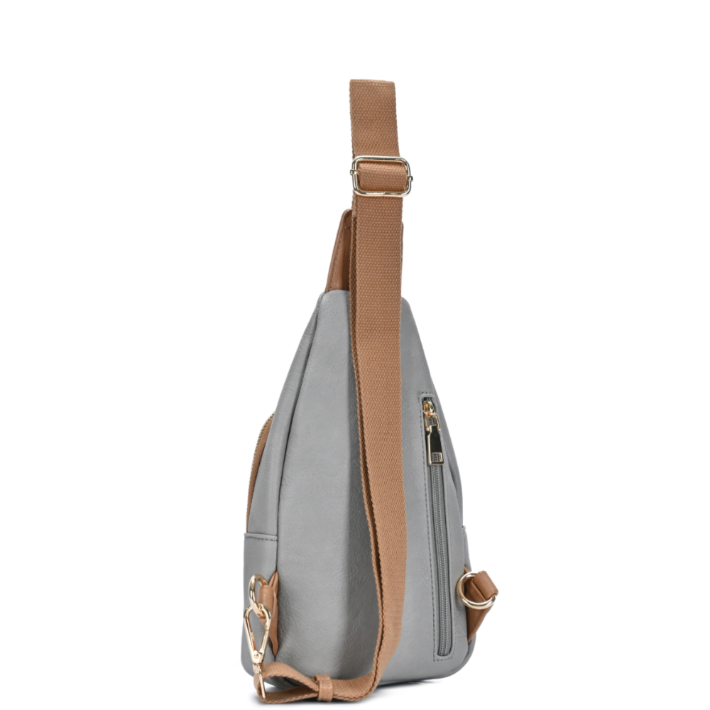 Mini Crossbody Modern Bag In Grey/ Beige