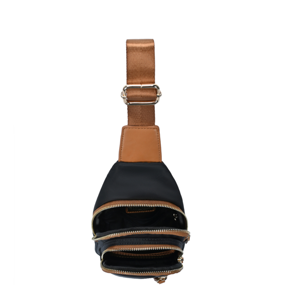 Mini Crossbody Modern Bag In Microfiber Black