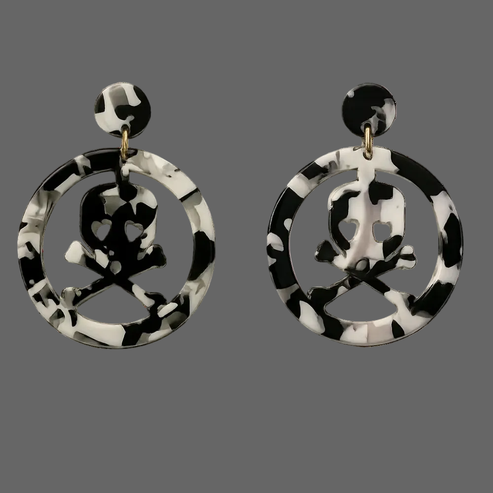 Resin Skull Earrings