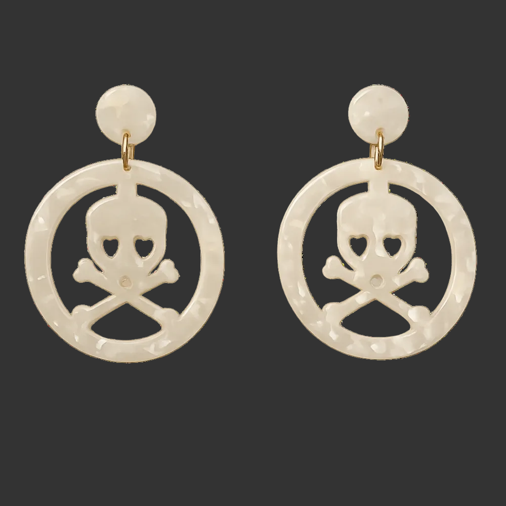 Resin Skull Earrings