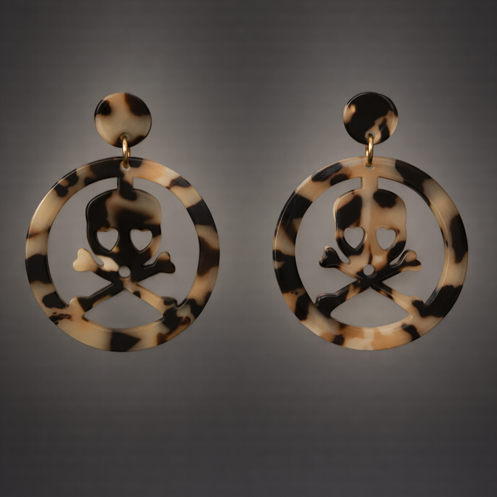 Resin Skull Earrings