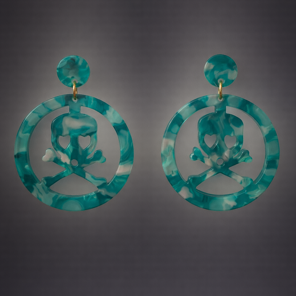 Resin Skull Earrings