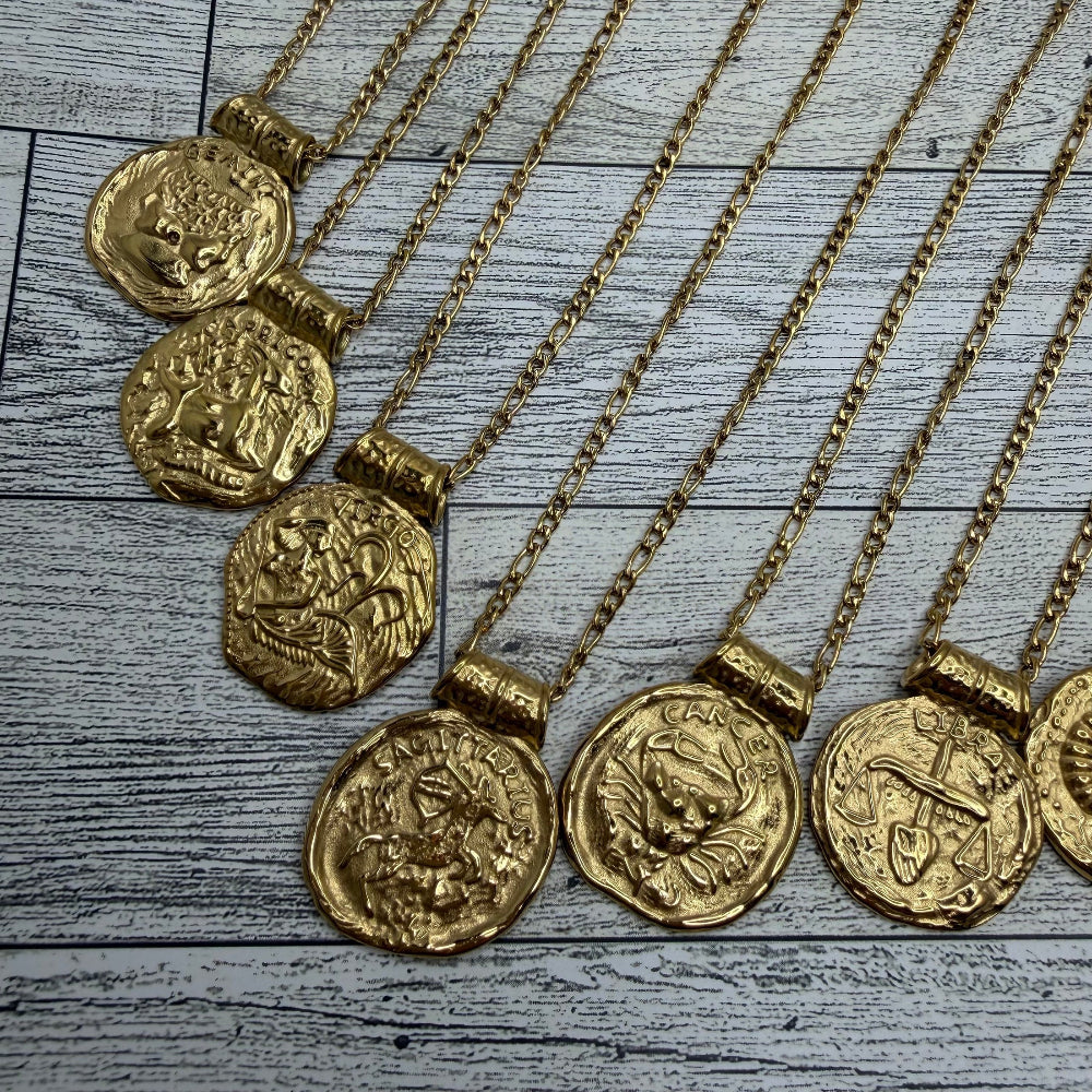 Zodiac Medallion Necklaces