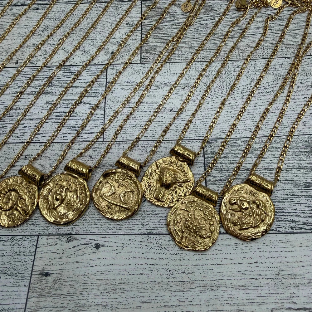 Zodiac Medallion Necklaces