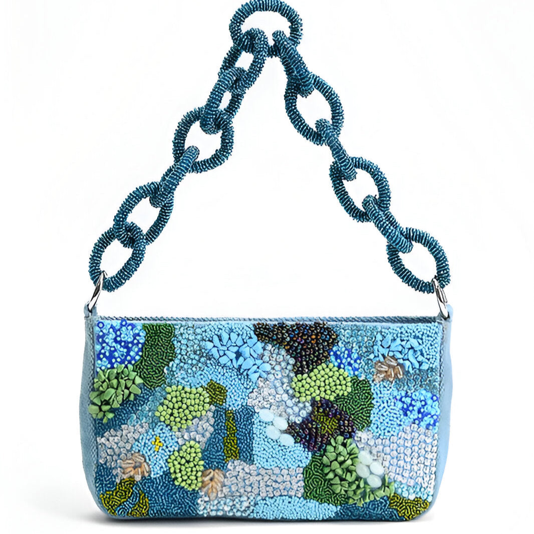 Blue Lagoon Glam Shoulder Bag