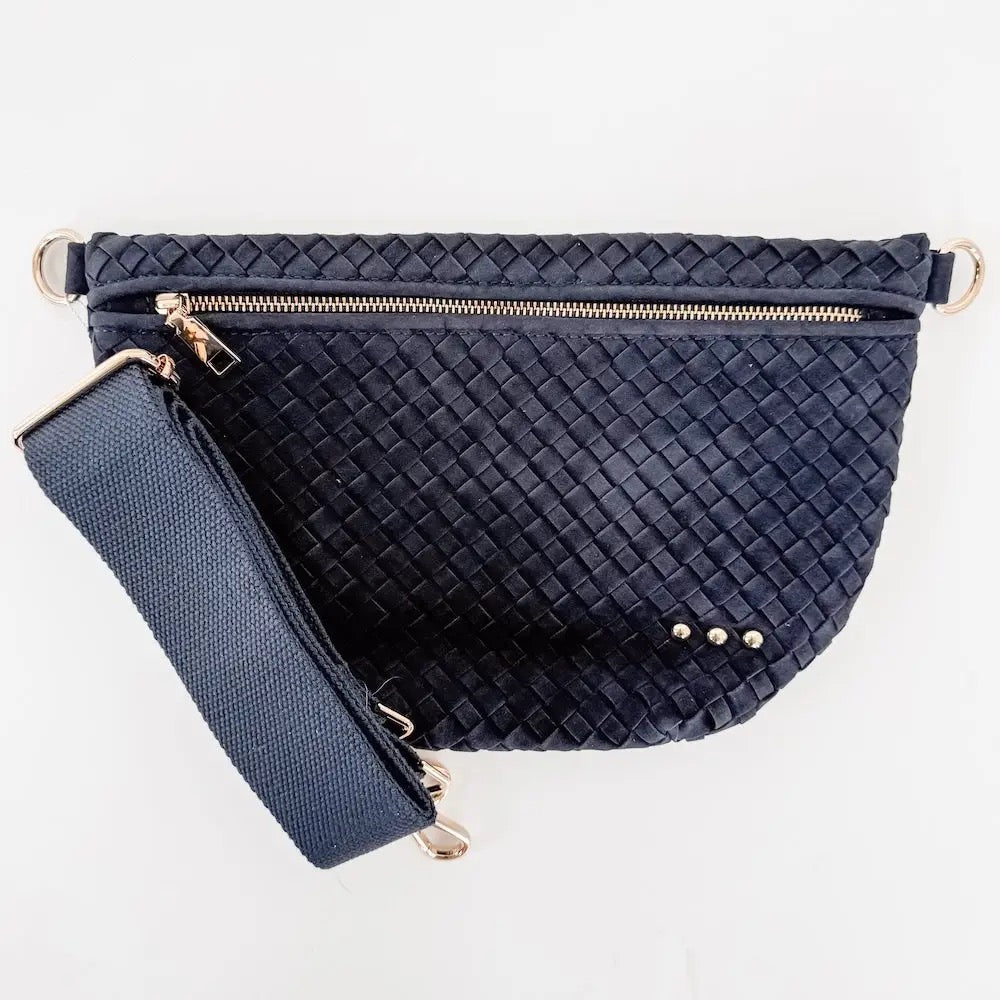 Suede Westlyn Woven Bum Bag - Assorted Colors