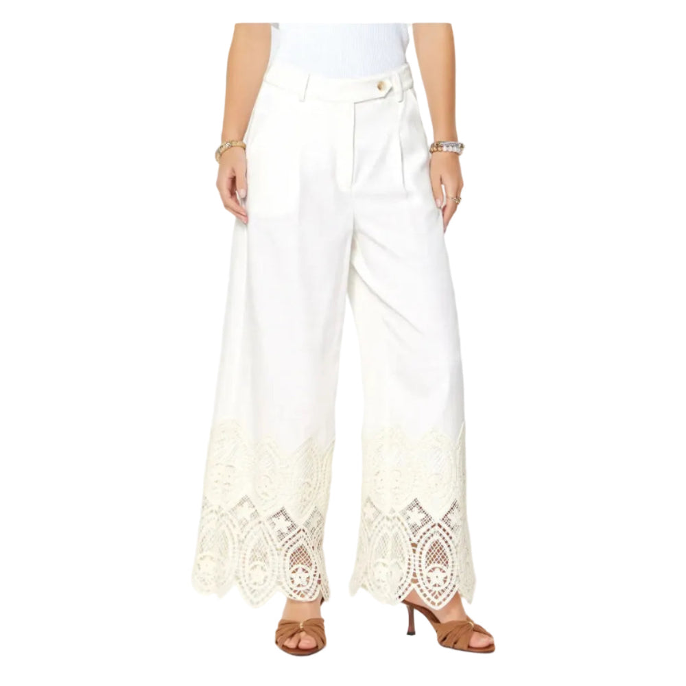 Crochet Lace Hem Pant