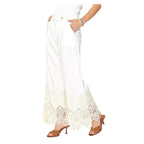 Crochet Lace Hem Pant