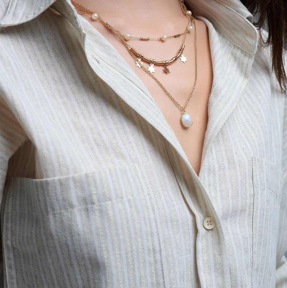 Relaxed Stripe Shirt With Oversized Chest Pockets