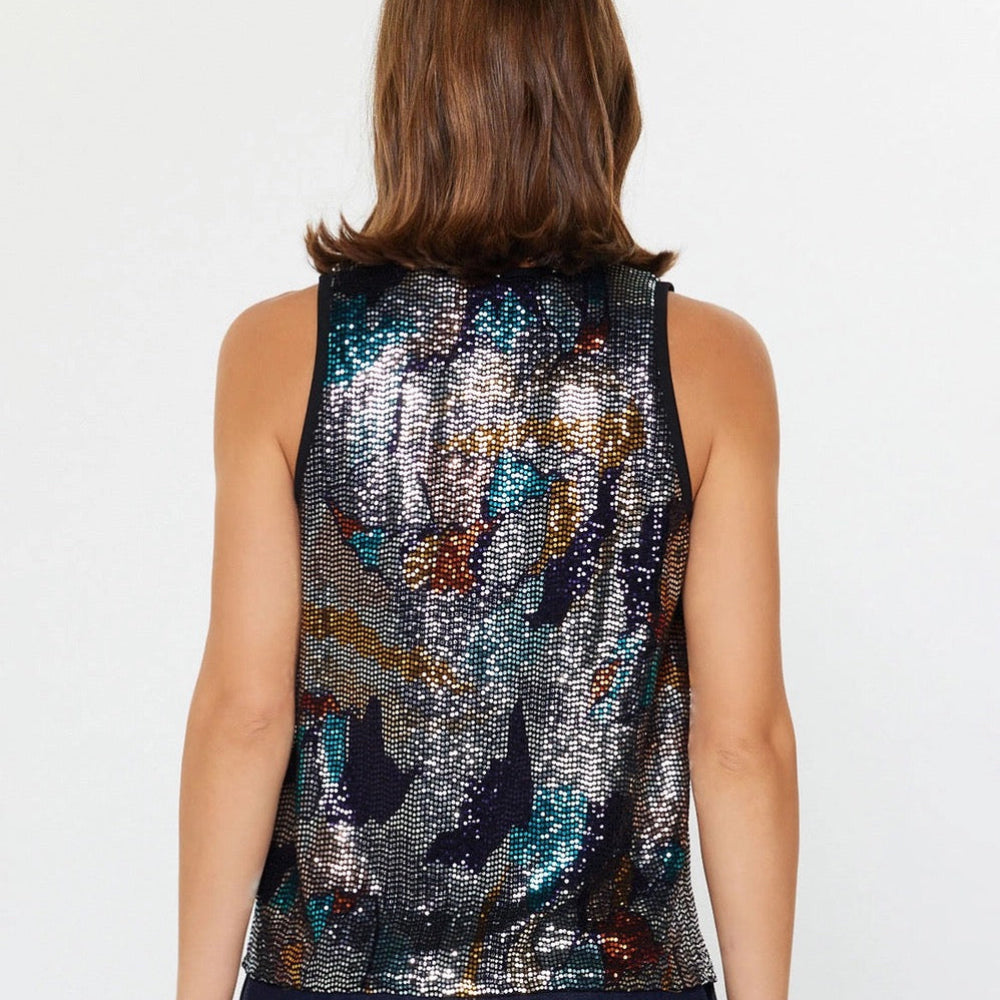 Metallic Sequin Tank