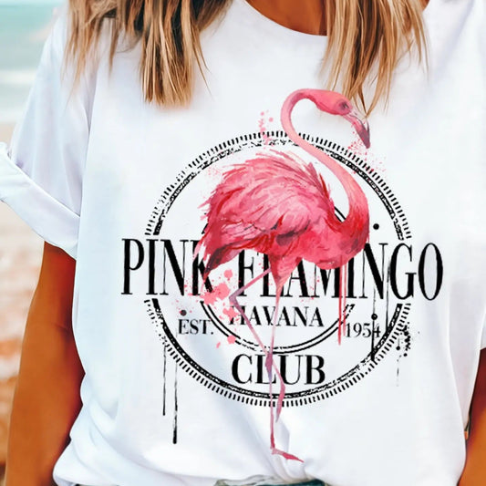 Pink Flamingo Graphic T-Shirt