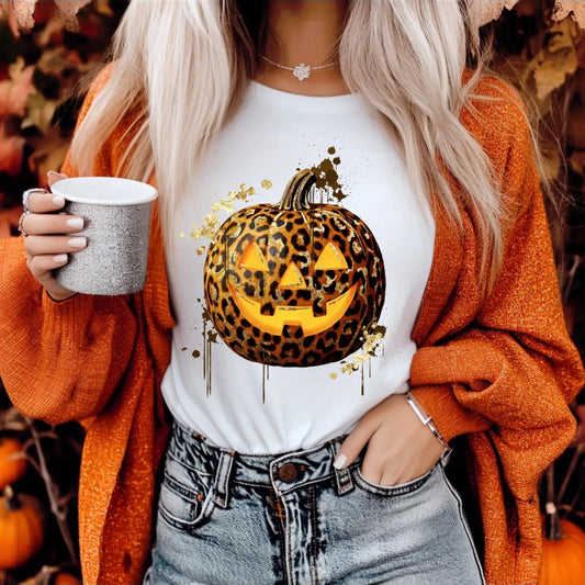 Leopard Pumpkin Tee