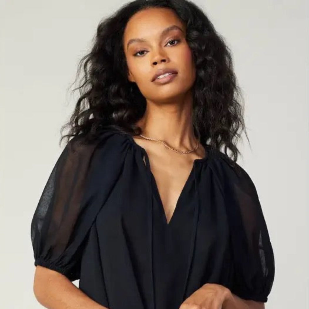 Sheetr Split Neck Blouse