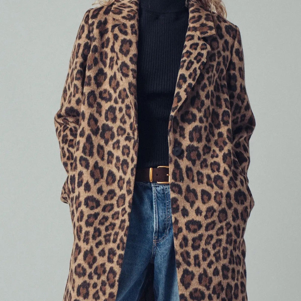 Leopard Oversized Statement Coat