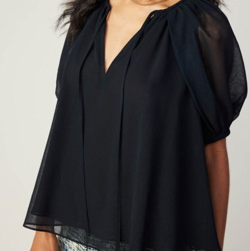 Sheetr Split Neck Blouse