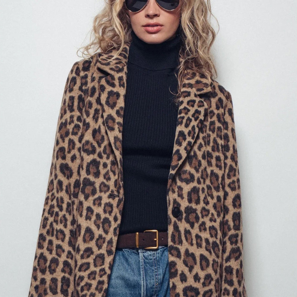 Leopard Oversized Statement Coat