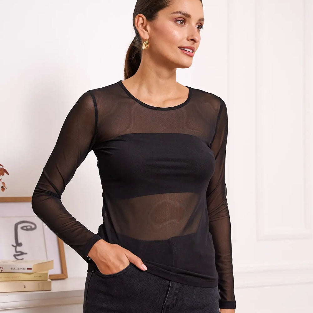 Stretch Mesh Top