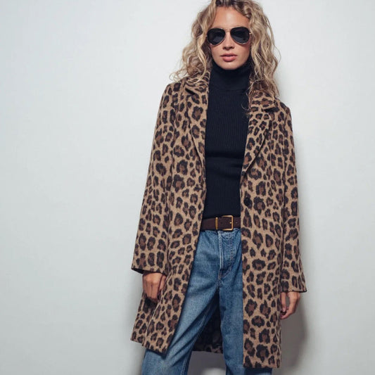 Leopard Oversized Statement Coat