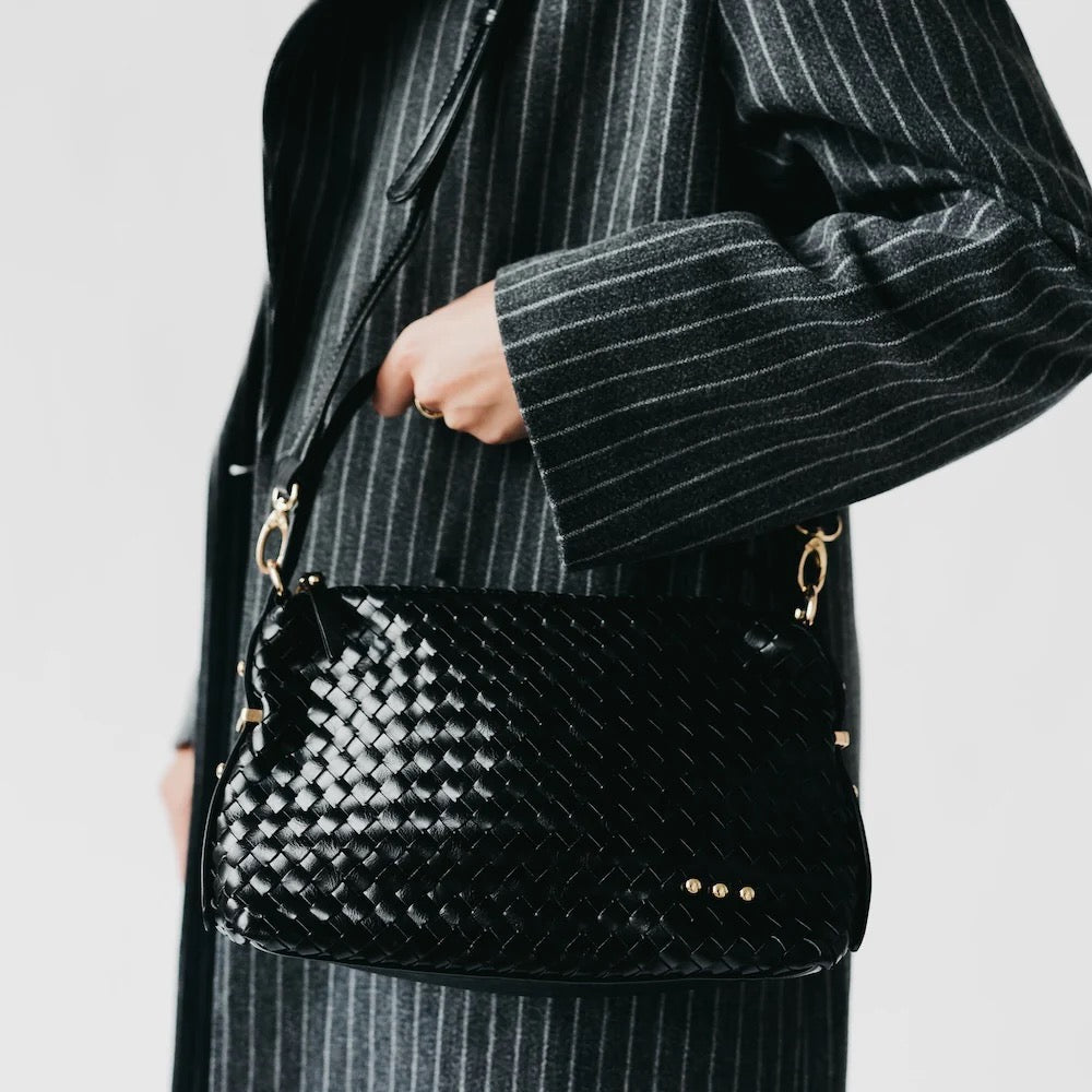 Harper Hobo Woven Shoulder Bag