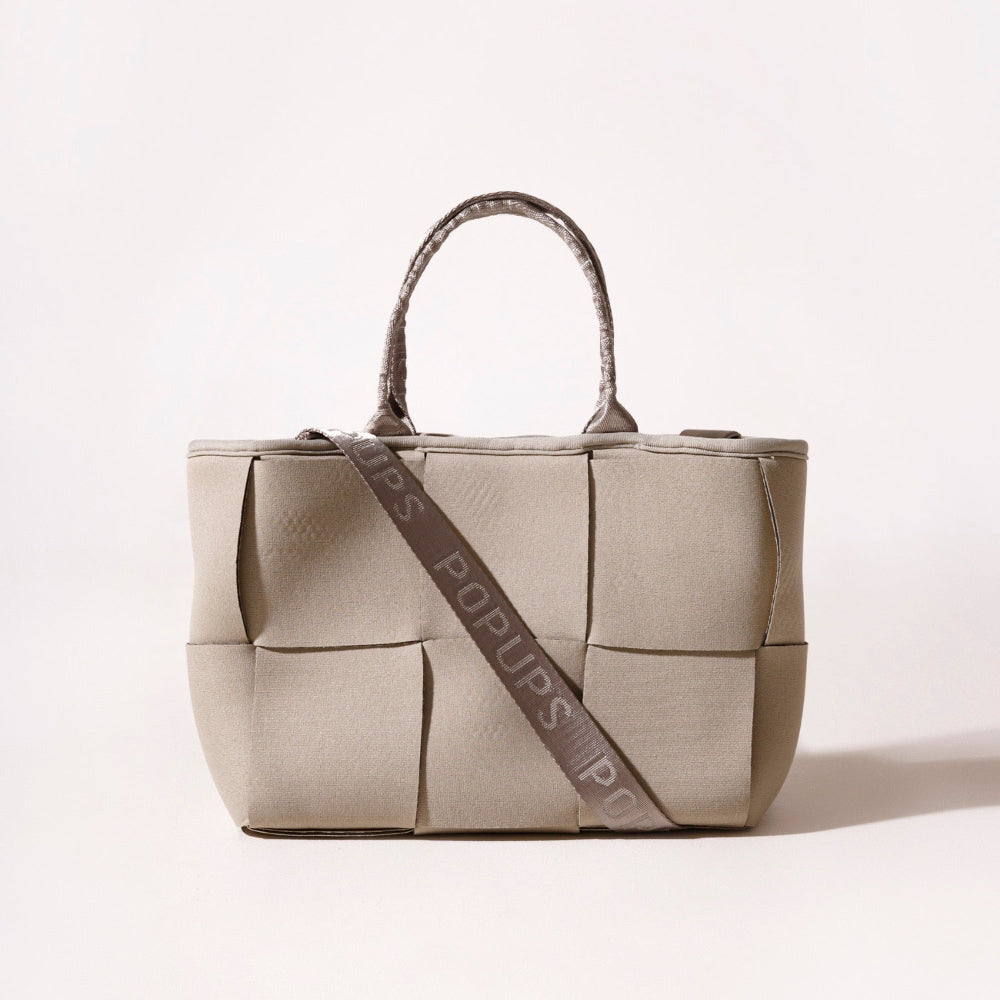 Mini Icon Tote In Taupe