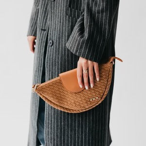 Suede Flap Crossbody