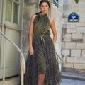 Olive Leopard Tulle Skirt
