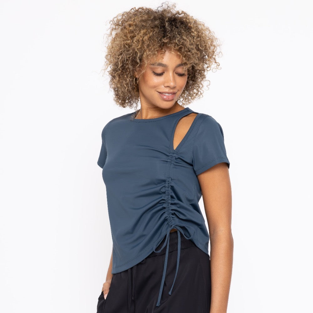 Side Scrunched Tee