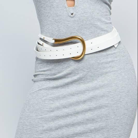 Vegan Leather Multi-Layer Belt