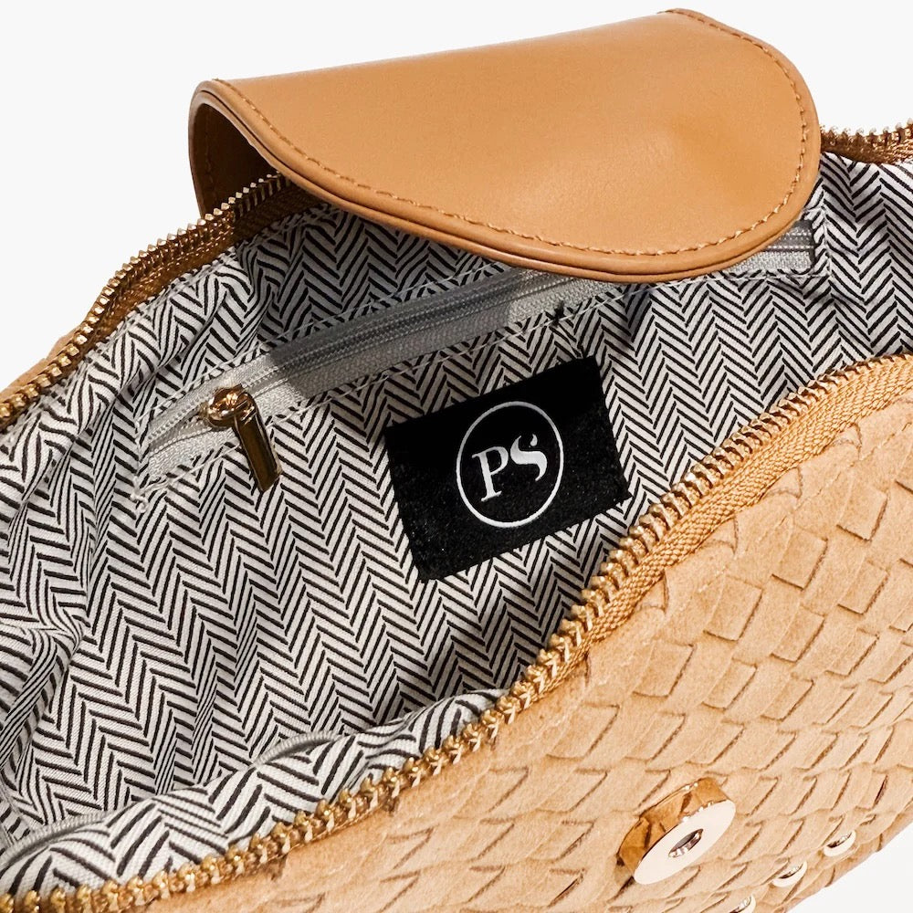 Suede Flap Crossbody