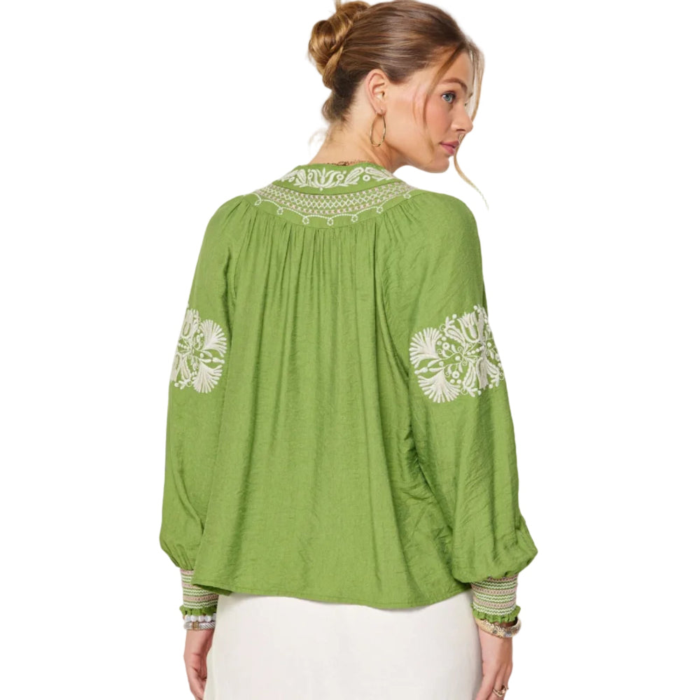 Bohemien V-Neck Top With Tassel