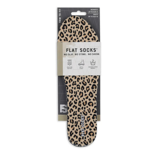 Flat Socks TM - Leopard Print