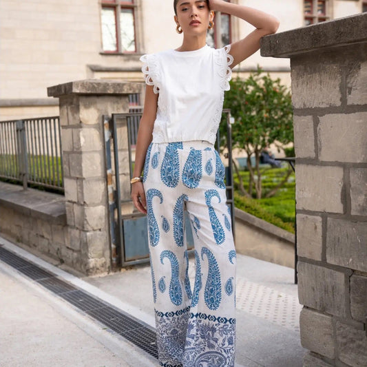 Paisley Printed Pants