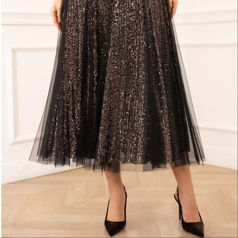 Sequin Tulle Skirt