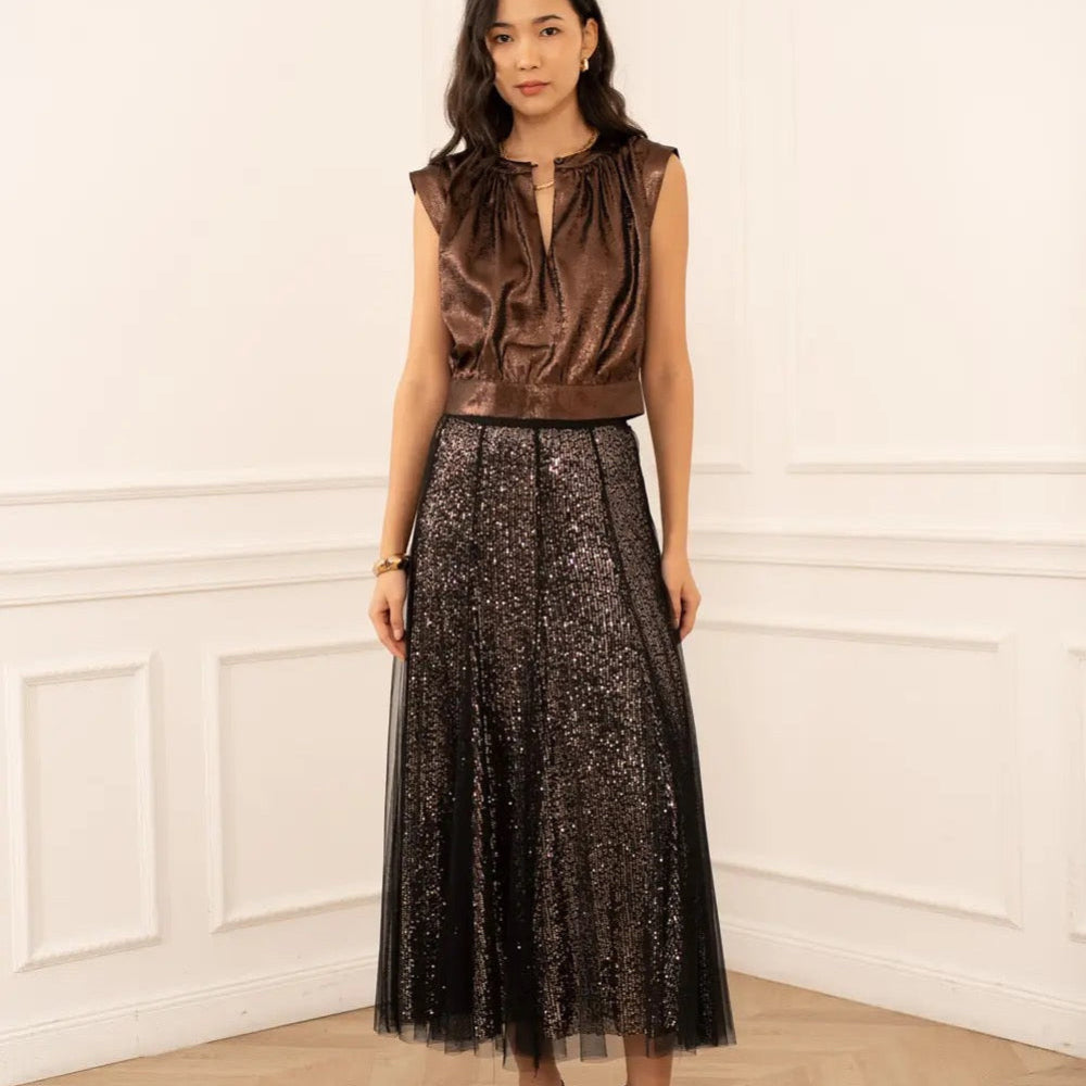 Sequin Tulle Skirt