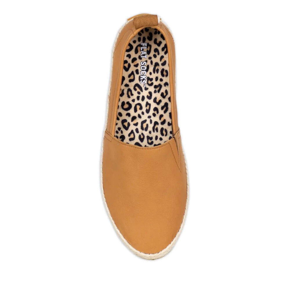 Flat Socks TM - Leopard Print