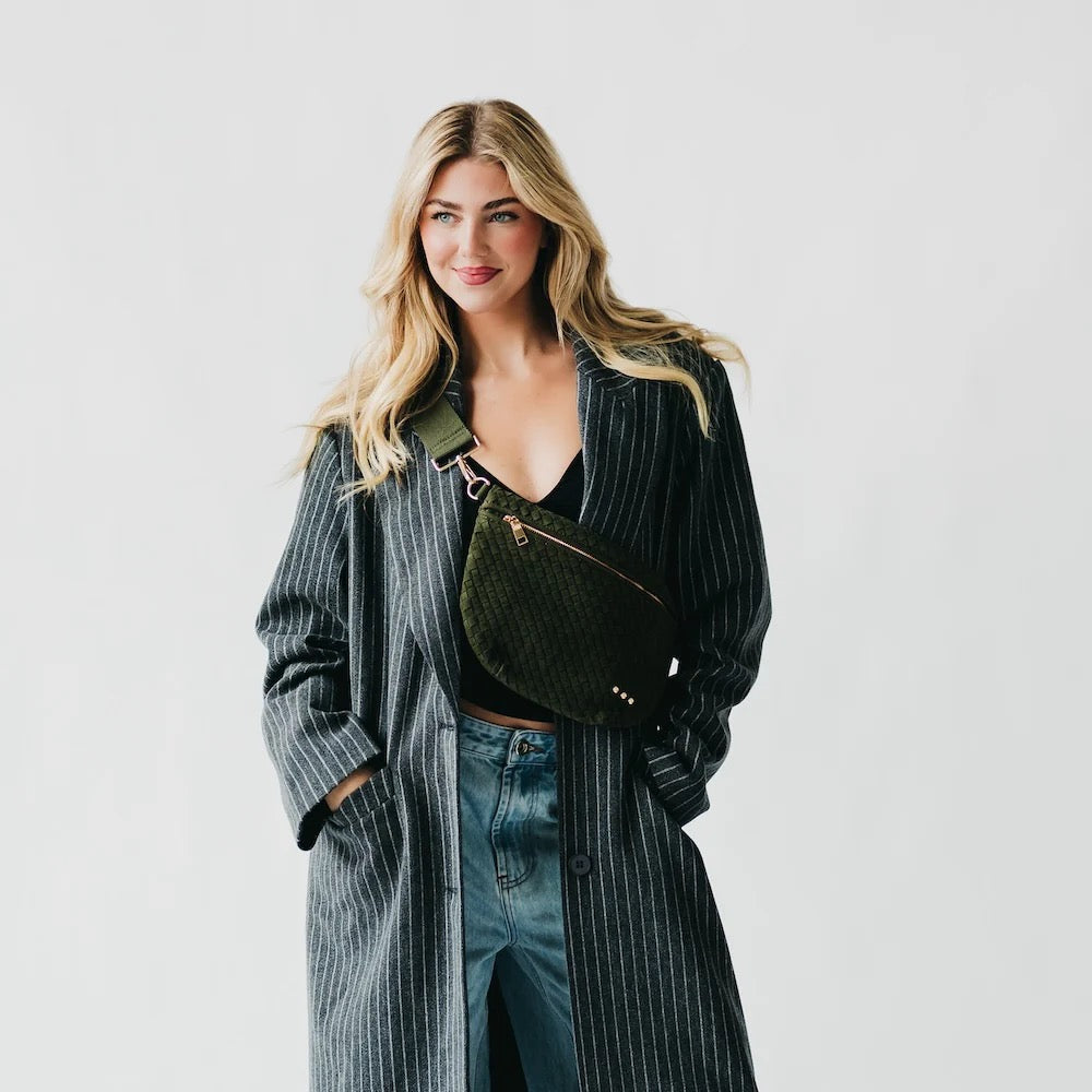 Suede Westlyn Woven Bum Bag - Assorted Colors