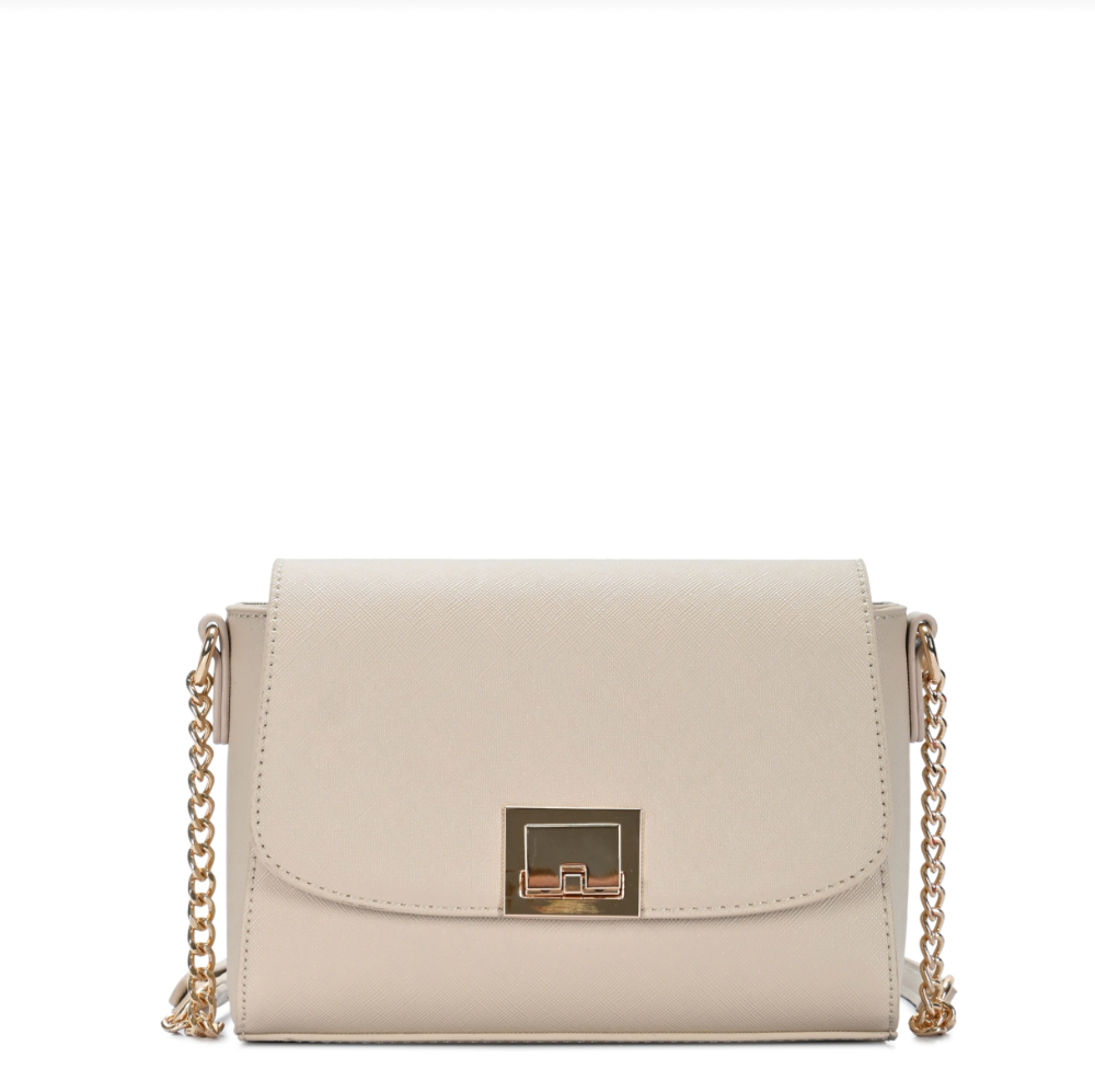 Framed Crossbody Bag in Bone