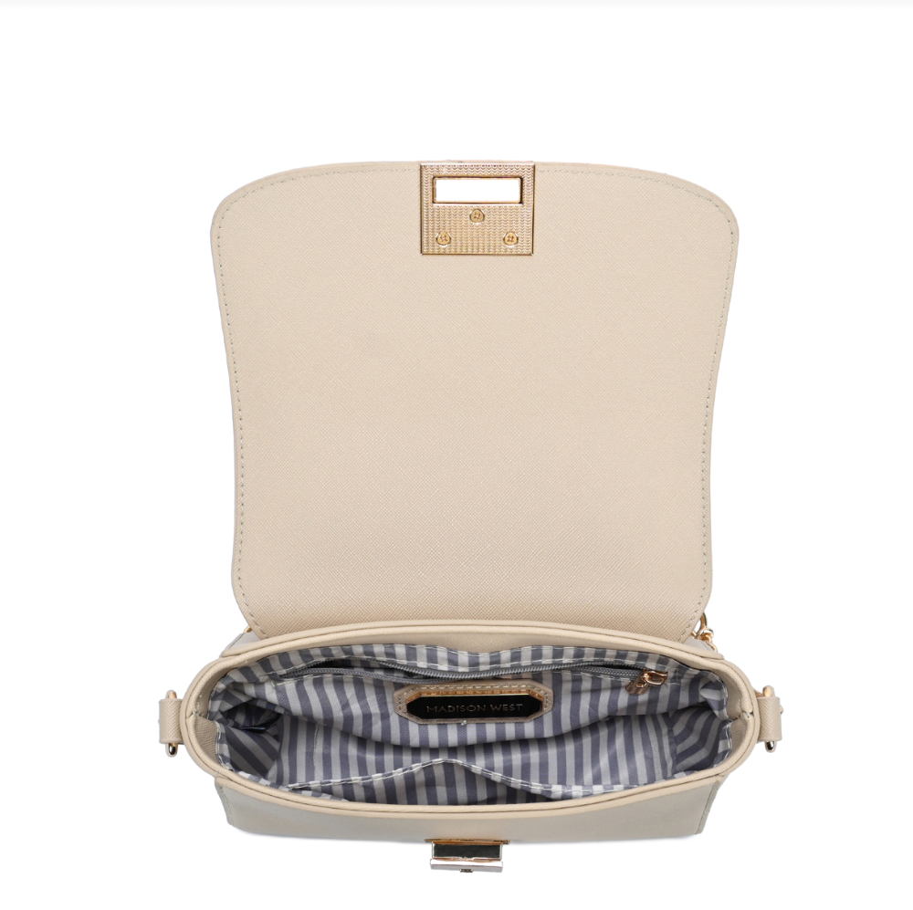 Framed Crossbody Bag in Bone