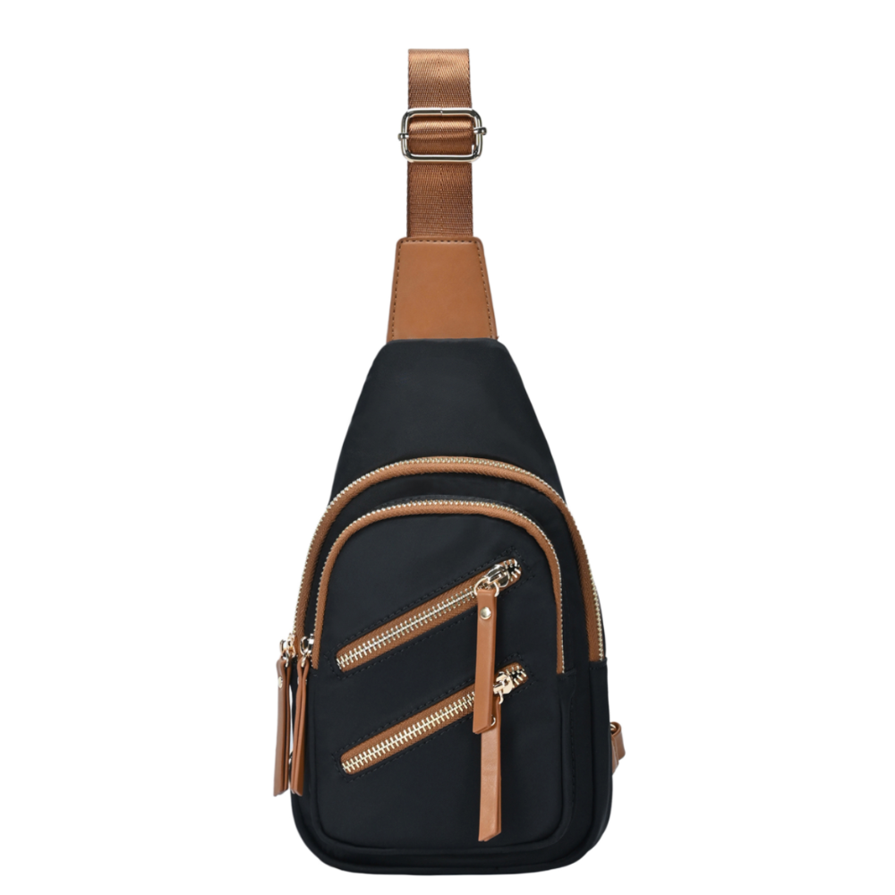 Mini Crossbody Modern Bag In Microfiber Black