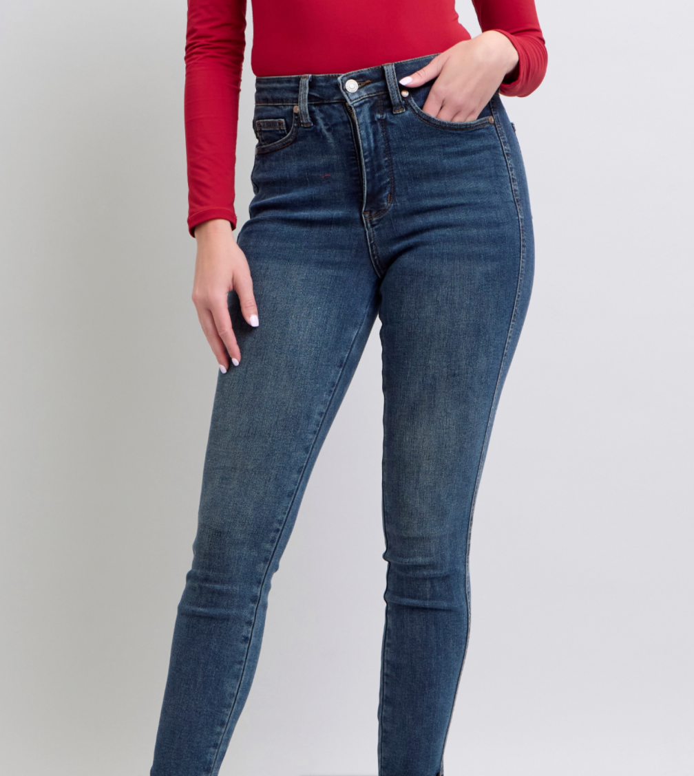 Split Ankle Highwaisted Tummy Control Denim