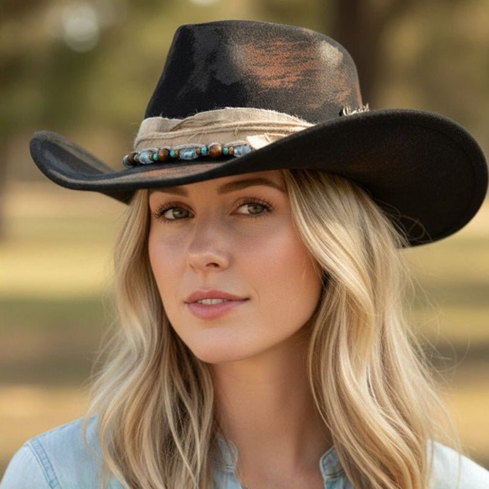 Dusk Black Vintage Hat