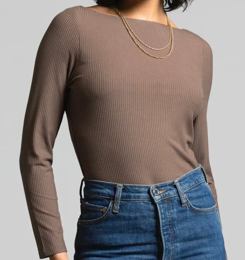 Arabella Top In Dark Lilac